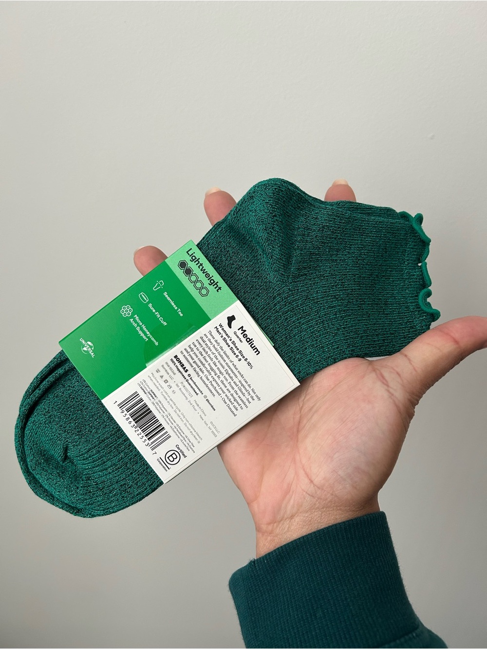 NWT - Bombas - Green Elphaba Wicked socks 🧦 - Picture 2 of 3